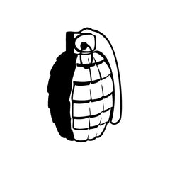 Grenade In Hand vinyl decal sticker