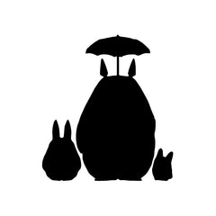 Hamster Brother Rain Totoro vinyl decal sticker