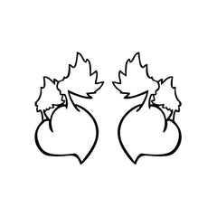 Heart Angel Mirror vinyl decal sticker