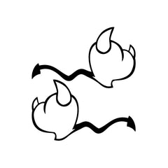Heart Evil Mirror vinyl decal sticker