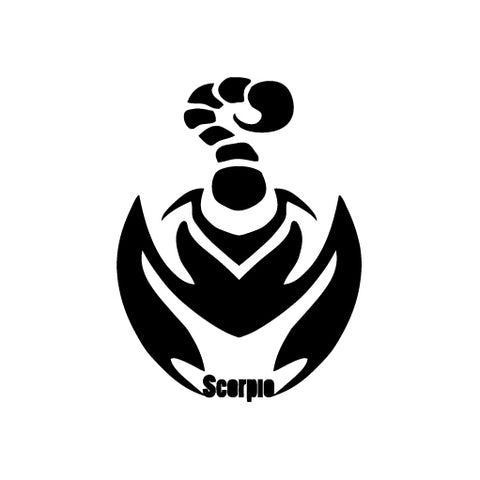 Horoscope Scorpio Zodiac Mystery Sign vinyl decal sticker