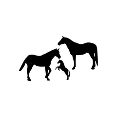 Horse Family vinyl decal sticker