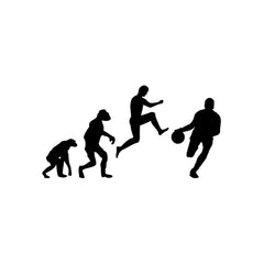 Jump Evolution Basketball Player vinyl decal sticker