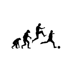 Jump Evolution Soccer Player vinyl decal sticker