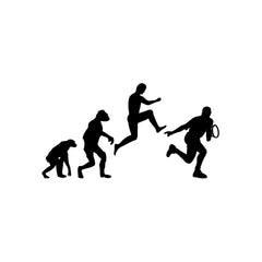 Jump Evolution Tennis Player vinyl decal sticker