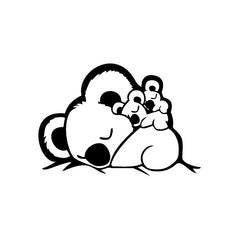 Koala Sleep Together vinyl decal sticker
