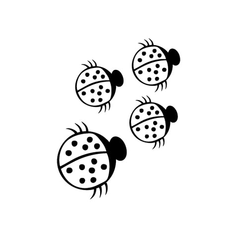 Ladybug Climb Around vinyl decal sticker