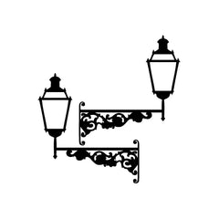 Lamp Classic Street Light vinyl decal sticker