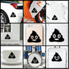 Laugh Poop Emoji vinyl decal sticker where you can apply