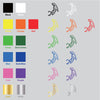 Leopard Jump vinyl decal sticker choice of color