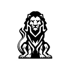 Lion Fight Super Post vinyl decal sticker