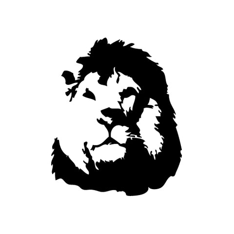 Lion Head Wild Look Far vinyl decal sticker
