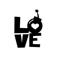 Love Bomb vinyl decal sticker