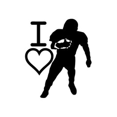 Love Football vinyl decal sticker