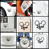 Love Mickey Signature vinyl decal sticker where you can apply