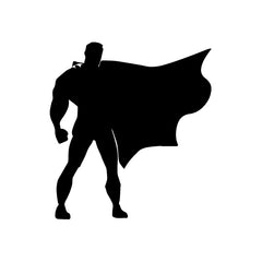 Man Superhero Super Power vinyl decal sticker