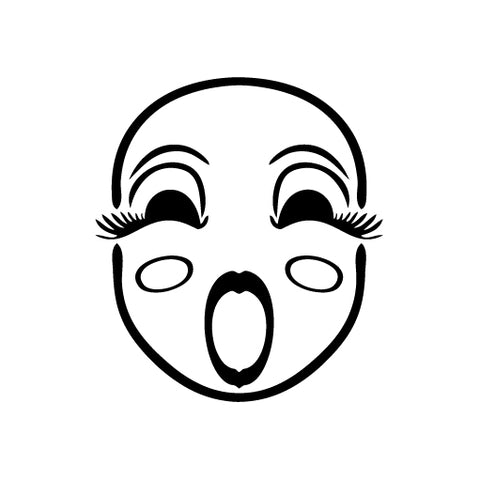 Mask Sign Song vinyl decal sticker