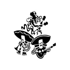 Mexican Dance Party vinyl decal sticker