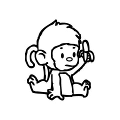 Monkey Banana Up vinyl decal sticker