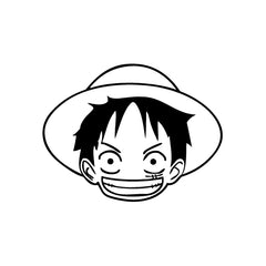 Monkey D. Luffy Head vinyl decal sticker