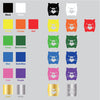 Monokuro Boo Heart vinyl decal sticker choice of color