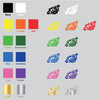 Motorcycle Speed vinyl decal sticker choice of color