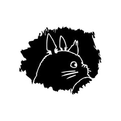 Neighbor Hamster Hole Totoro vinyl decal sticker