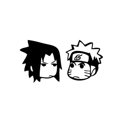 Ninja Naruto Sasuke Stare Contest vinyl decal sticker