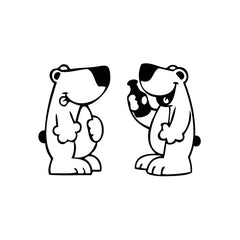 North Pole Bear Beer Drink vinyl decal sticker