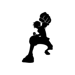 One Piece Monkey D. Luffy Fight vinyl decal sticker