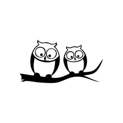 Owl Look Below vinyl decal sticker