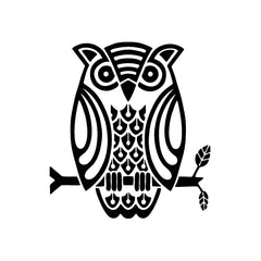 Owl Night Branch vinyl decal sticker