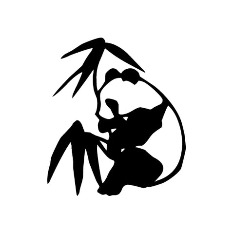 Panda Bamboo vinyl decal sticker