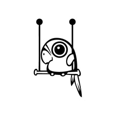 Parrot Like Swing vinyl decal sticker