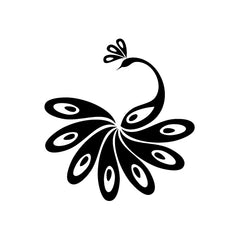 Peacock Open vinyl decal sticker
