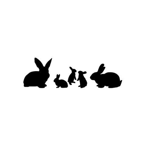 Peter Rabbit Family vinyl decal sticker