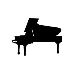 Piano Beauty Sound vinyl decal sticker