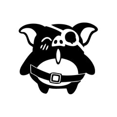 Piggy Priate Laugh vinyl decal sticker