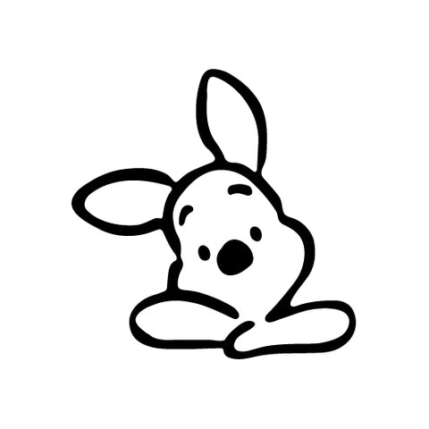 Piglet Cute Look Window vinyl decal sticker