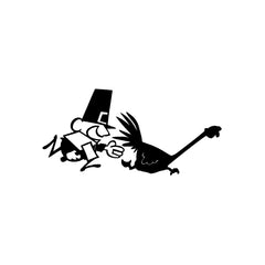 Pilgrim Turkey Catch vinyl decal sticker