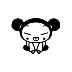Pucca Sit Down vinyl decal sticker