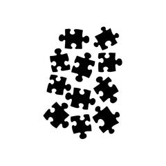Puzzle Border vinyl decal sticker
