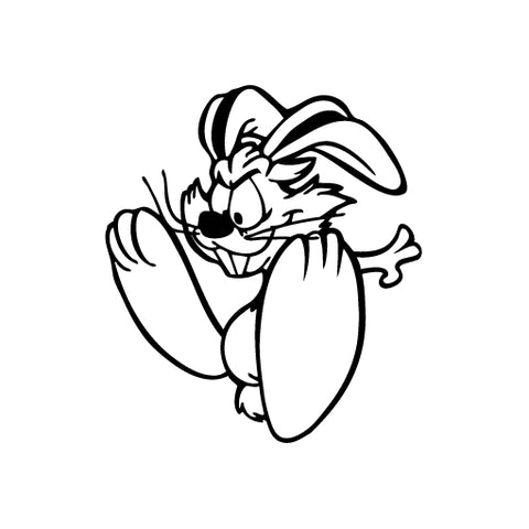 Rabbit Big Foot vinyl decal sticker