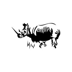 Rhino Grass vinyl decal sticker