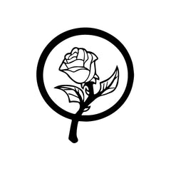 Rose Beauty And Beast vinyl decal sticker