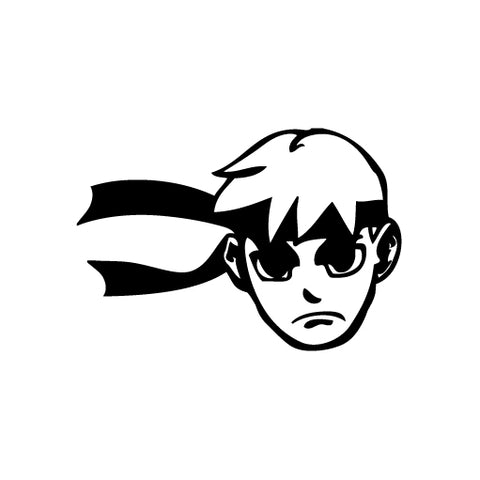Ryu Street Fighter vinyl decal sticker