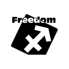 Sagittarius Freedom In Blood vinyl decal sticker