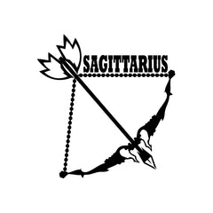 Sagittarius Horoscope Bow Arrow Sign vinyl decal sticker
