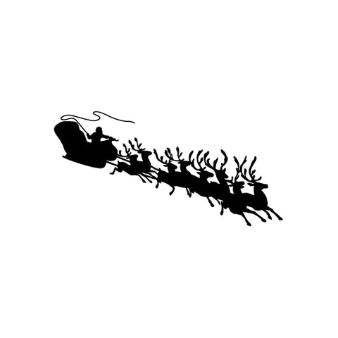 Santa Claus Christmas Holiday Come vinyl decal sticker