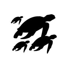 Sea Turtle Family vinyl decal sticker